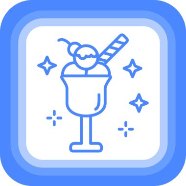 dondurma ikonu vektör illüstrasyonu