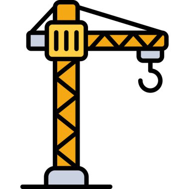 Vinç. Web simgesi basit illüstrasyon