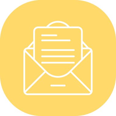 Zarf simgesi. vektör illüstrasyonu