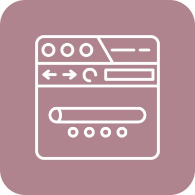 tarayıcı pencere simgesi, vektör illüstrasyonu