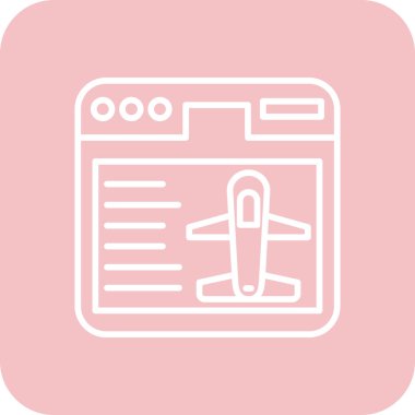 bilet ikonu vektör illüstrasyonu