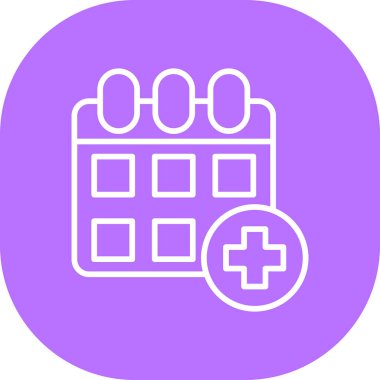 Hastane Simgesi Vektör İllüstrasyonu