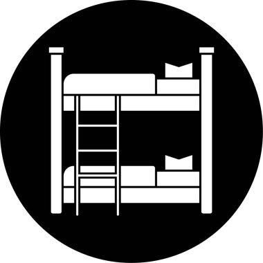 Çizim uyku yatağı simgesi