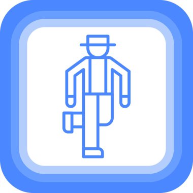 Adamım. Web simgesi basit illüstrasyon