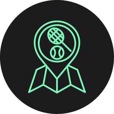 Modern simgenin vektör illüstrasyonu