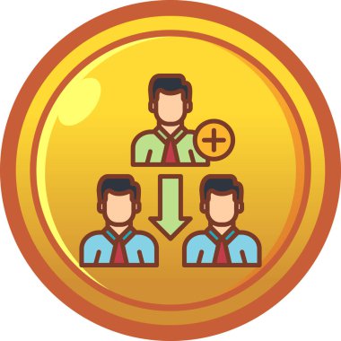 Ekip çalışması simge vektör çizim