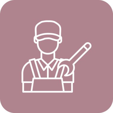 Beyzbol oyuncusu simgesinin vektör illüstrasyonu