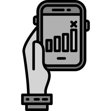 akıllı telefon simgesi vektör illüstrasyonu