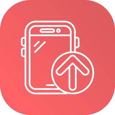 cep telefonu simgesi. vektör illüstrasyonu