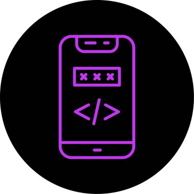 Cep telefonunun vektör çizimi, vektör illüstrasyonu