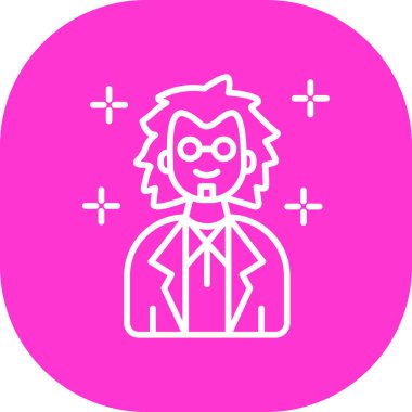 Beyaz arka planda izole edilmiş çizgi vampir ikonu. Cadılar Bayramı partisi sembolü. Renkli taslak konsepti. vektör.