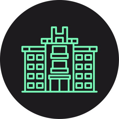 Benzersiz yapı vektör çizgisi simgesi