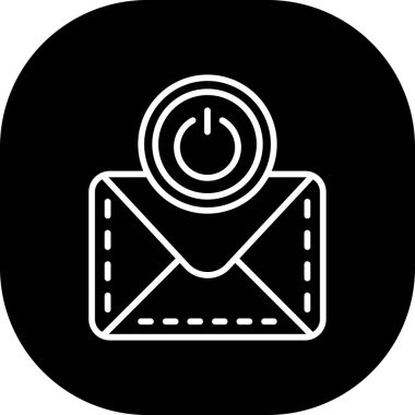 Vektör E- posta simgesi illüstrasyonu