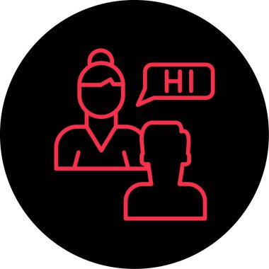 Çağrı merkezi ikon vektör illüstrasyonu