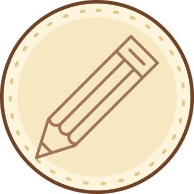 Bir fırçanın modern simgesinin vektör çizimi