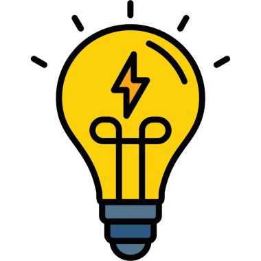 Ampul. Web simgesi basit illüstrasyon