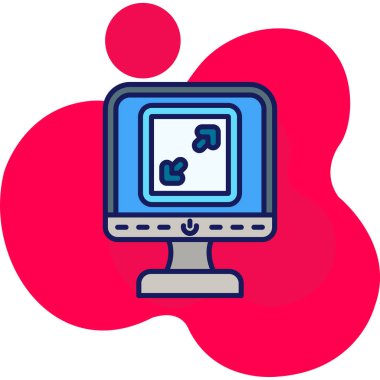 Bilgisayar monitör web simgesi