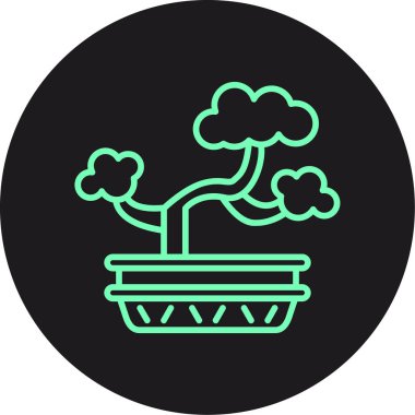 Bitki simgesinin vektör illüstrasyonu