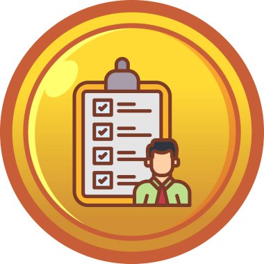 Çalışanların & listesi için iş yönetimi dairesi simgesi