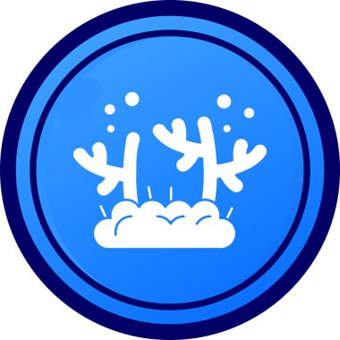 Basit moda hava ikonu. Mavi üzerine izole edilmiş vektör illüstrasyonu