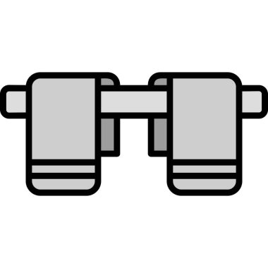 Spor salonu dambılı ikonu. Beyaz arkaplanda izole edilmiş web tasarımı için spor salonu çan vektör simgesi