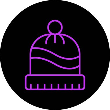 Şapka simgesi vektör illüstrasyonu