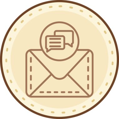 E- posta simgesi vektör illüstrasyonu