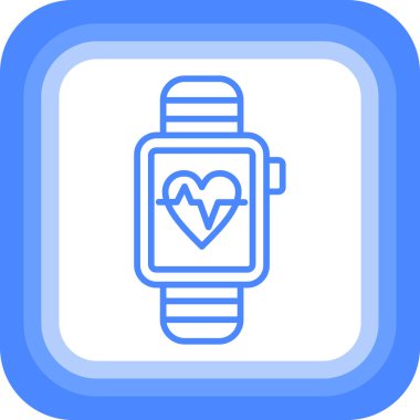 Akıllı kalp. Web simgesi basit illüstrasyon