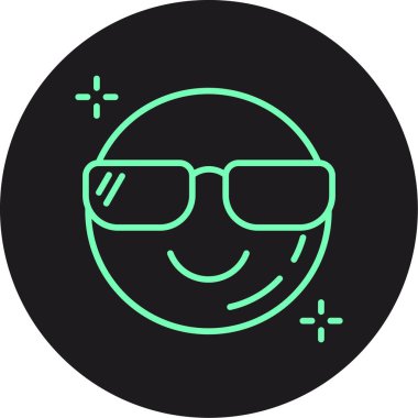 güzel gülümseme vektör simgesi