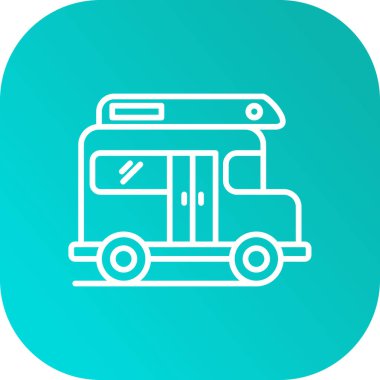 Beyaz otobüs simgesi uzun gölge ve yeşil ulaşım konseptiyle izole edildi. Tur taşıma işareti. Toplu taşıma, toplu taşıma sembolü. Yeşil daire düğmesi. vektör