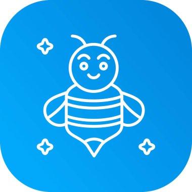 Arı simgesi, vektör illüstrasyonu