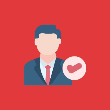 User  icon, vector illustration simple design