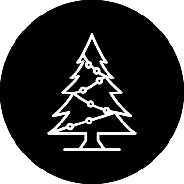 vektör noel ağacı ico
