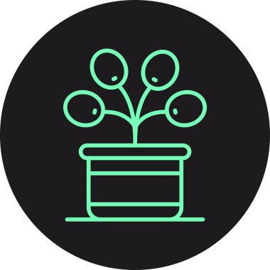 Kaktüs simgesinin vektör illüstrasyonu