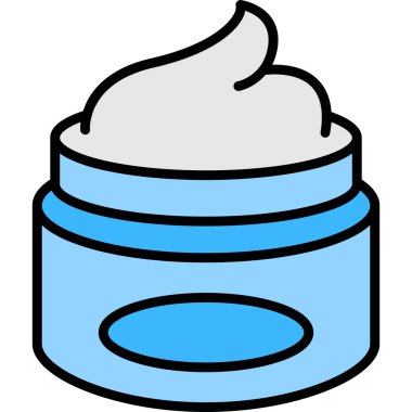 Mavi ve beyaz kahve fincanının vektör çizimi