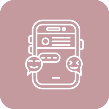 Sohbet ikon vektör çizimi tasarımı