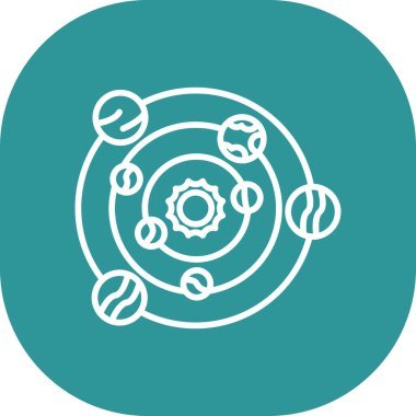 vektör atom simgesi illüstrasyonu