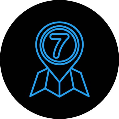 Moda stili izole edilmiş arka planda madalya simgesi