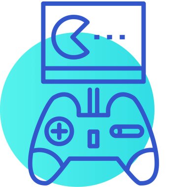 oyun denetleyici simgesi vektör çizimi