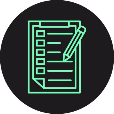 Belge simgesinin vektör illüstrasyonu