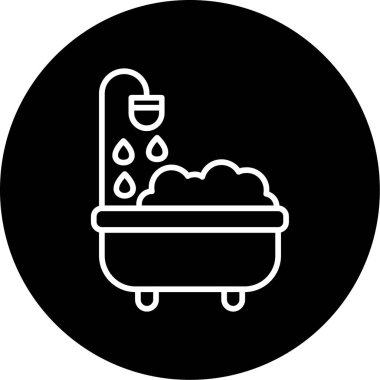 Küvet. Web simgesi basit illüstrasyon