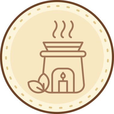 Kahve demliğinin vektör illüstrasyonu