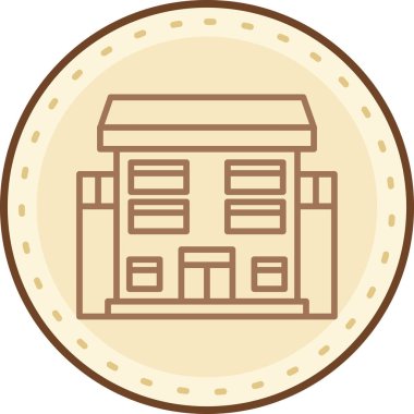 Yapı simgesinin vektör illüstrasyonu