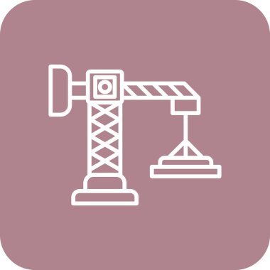 bir vinç vektör simgesi