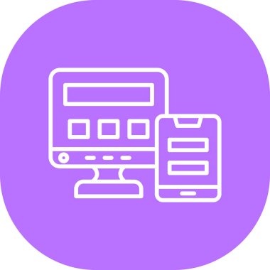 tarayıcı web simgesi, basit tasarım