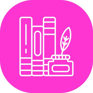 kitap vektörü simgesi modern illüstrasyon