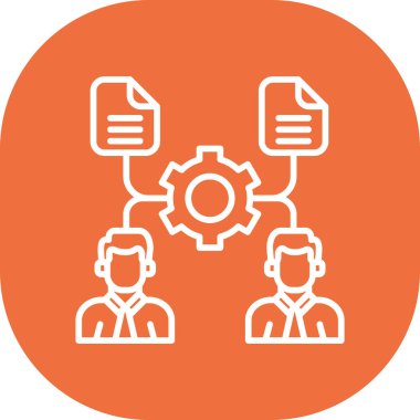 Müşteri servis simgesi vektör illüstrasyonu