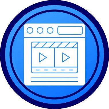 Web simgesi, vektör illüstrasyonu