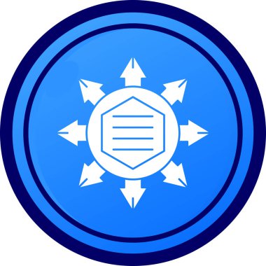 Eşsiz pusula vektör simgesi ph