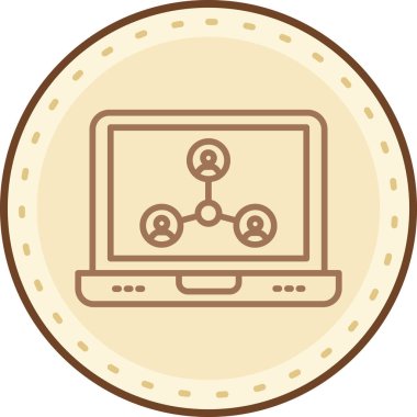 iş yönetimi simgesi, modern basit illüstrasyon